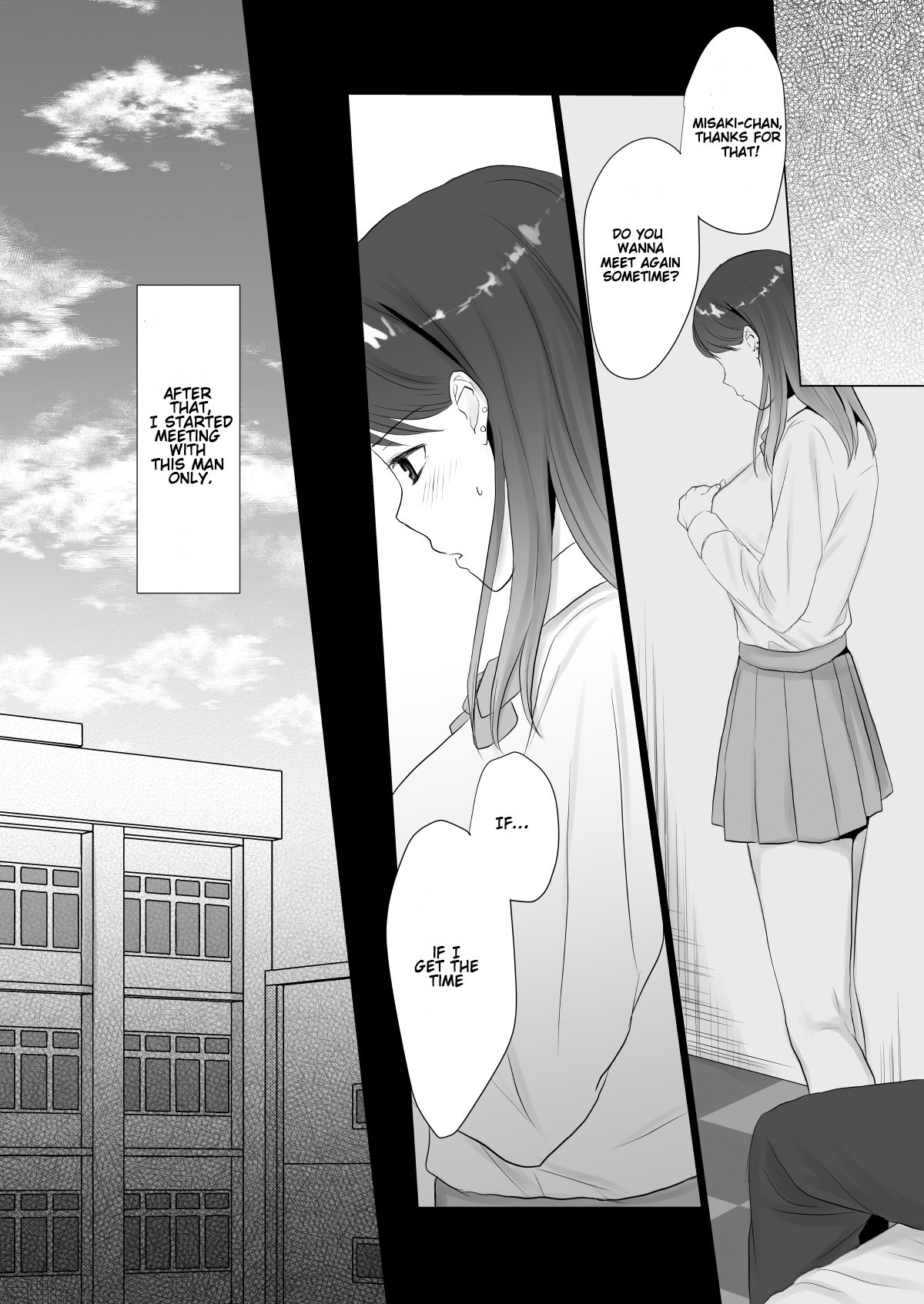 Hentai Manga Comic-The Schoolgirl After Whoring Herself Out-Read-9